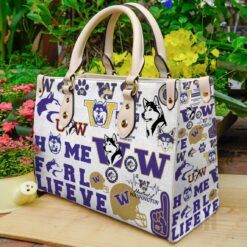 Washington Huskies Leather Handbag