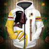 Washington Redskins Hoodie Zip Hoodie 3D