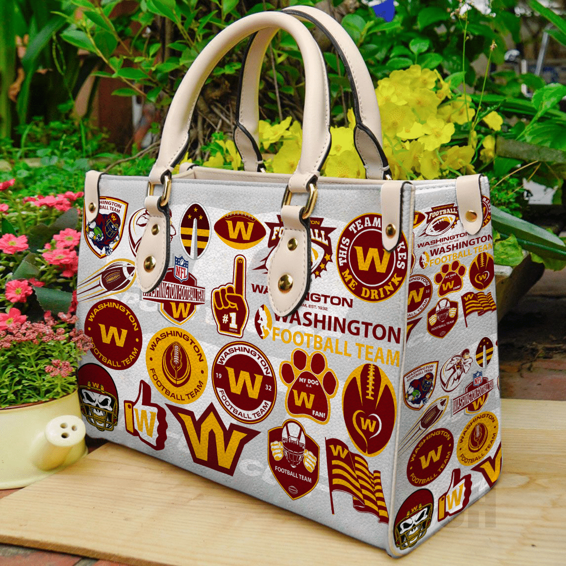 Washington Redskins Lover Leather Handbag 1 Washington Redskins Lover Leather Handbag