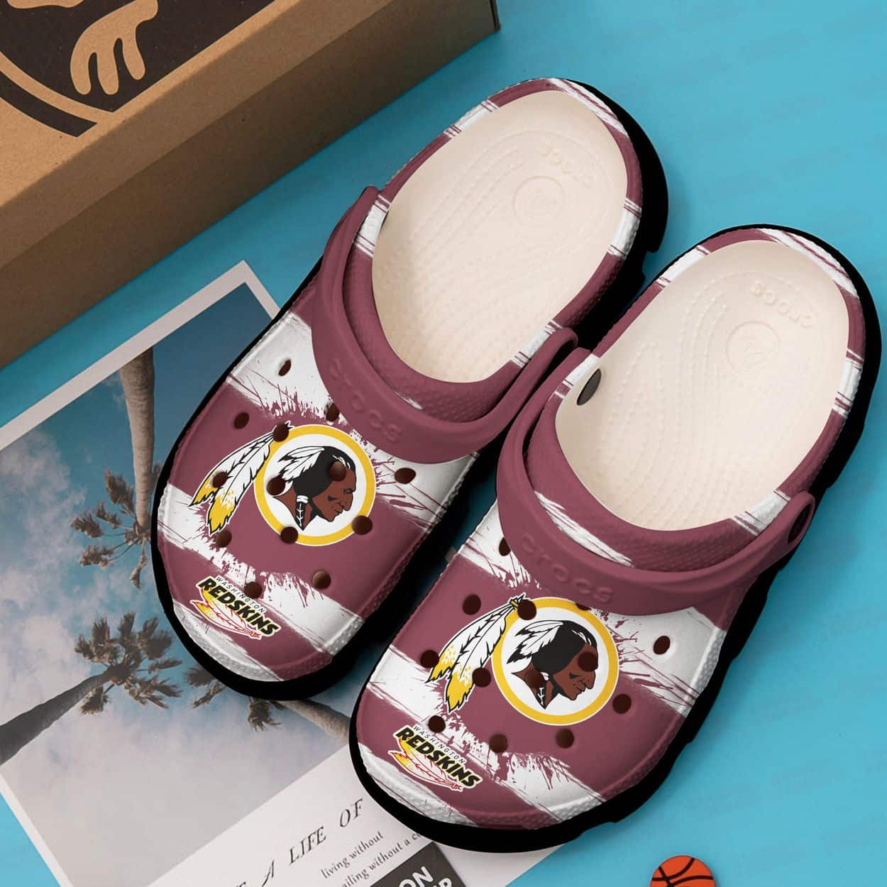Washington Redskins Soft Clogs 1 Washington Redskins Soft Clogs
