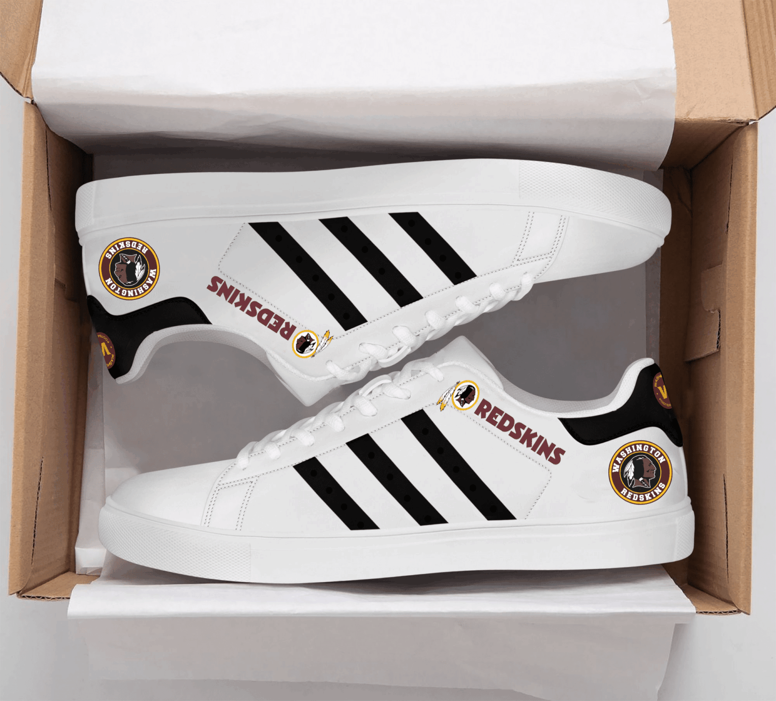 Washington Redskins Stan Smith Shoes 1 Washington Redskins Stan Smith Shoes