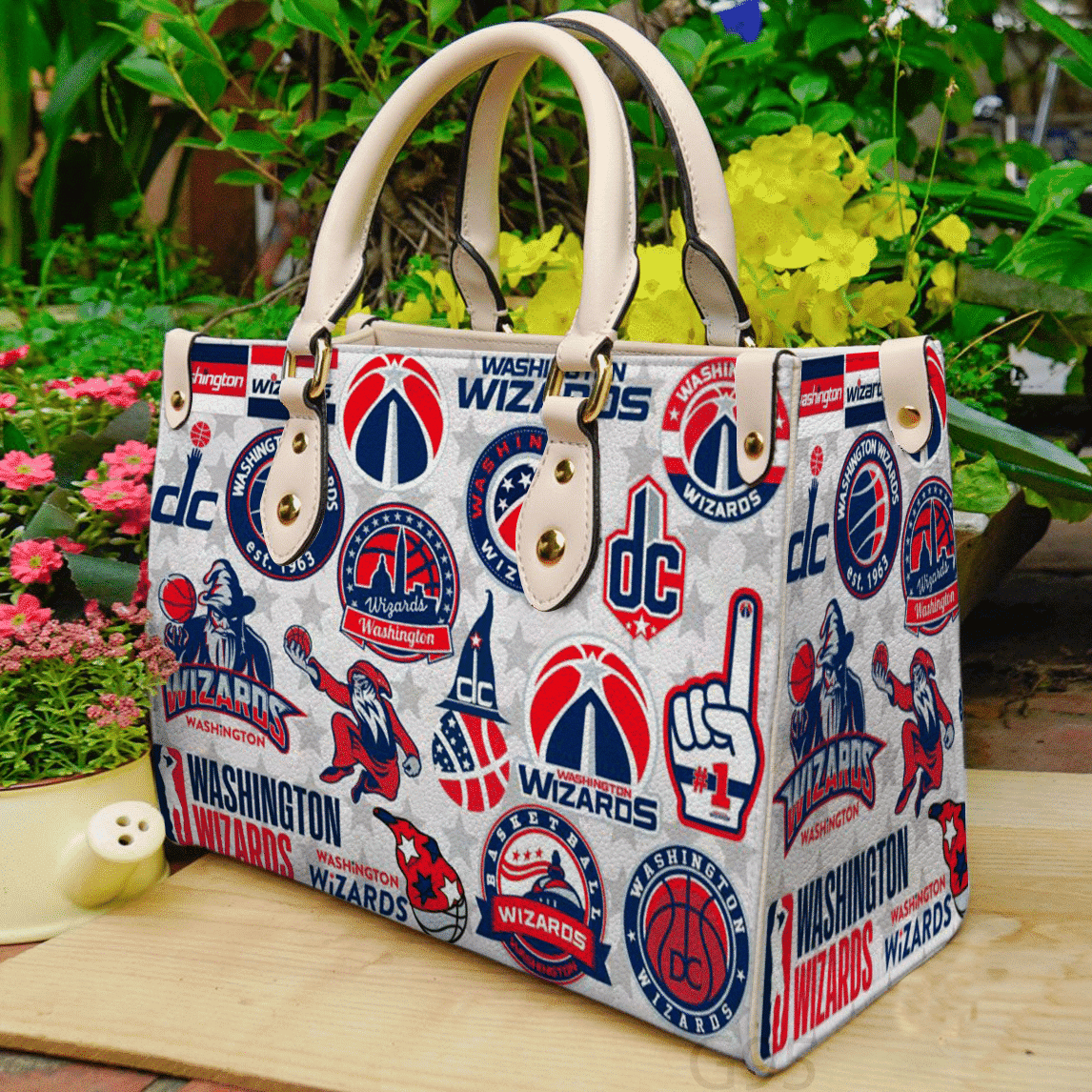 Washington Wizards 1 Leather Handbag 1 Washington Wizards 1 Leather Handbag