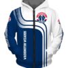Washington Wizards Hoodie Zip Hoodie 3D