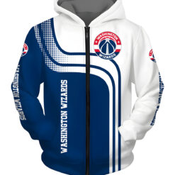 Washington Wizards Hoodie Zip Hoodie 3D