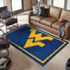 West Virginia Mountaineers Area For Living Room Home Decor Area Rug