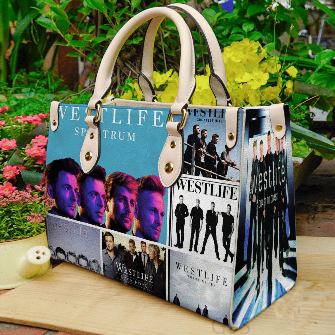 Westlife Band 3 Leather Handbag 1 Westlife Band 3 Leather Handbag