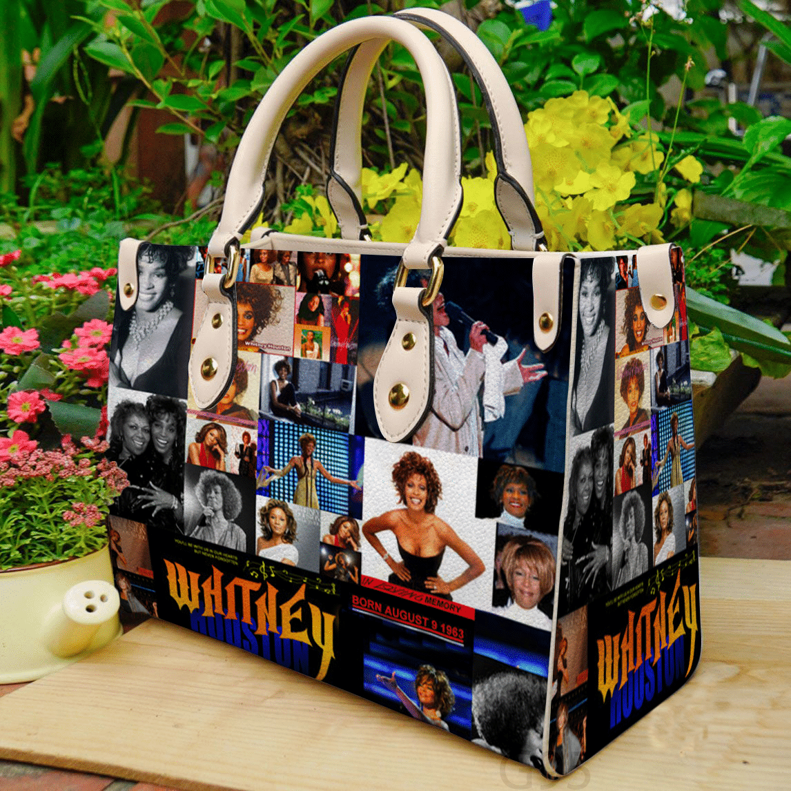Whitney Houston 1 Leather Handbag 1 Whitney Houston 1 Leather Handbag