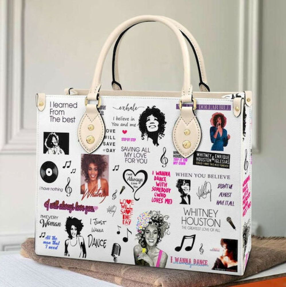 Whitney Houston Leather Handbag 1 Whitney Houston Leather Handbag