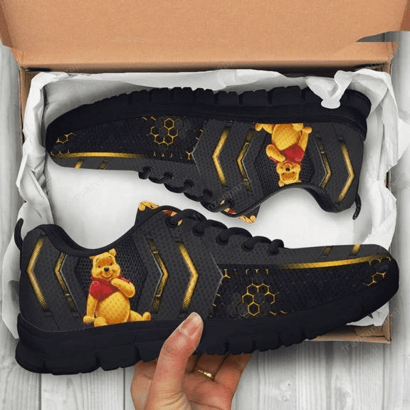 Winnie The Pooh Black Fly Shoes 1 Winnie The Pooh Black Fly Shoes