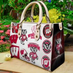 Wisconsin Badgers Leather Handbag