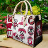 Wisconsin Badgers Leather Handbag