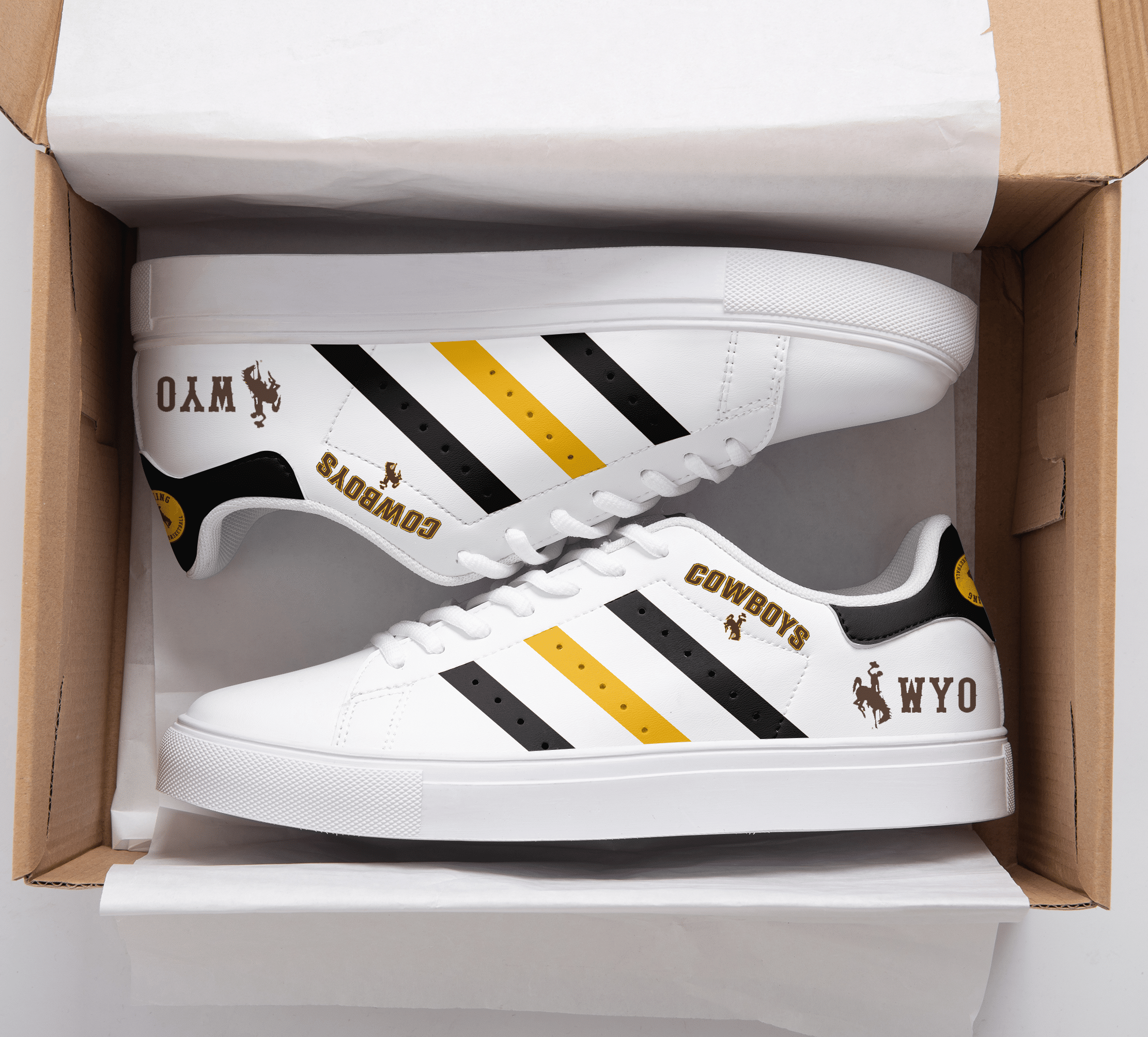 Wyoming Cowboys Stan Smith Shoes 1 Wyoming Cowboys Stan Smith Shoes
