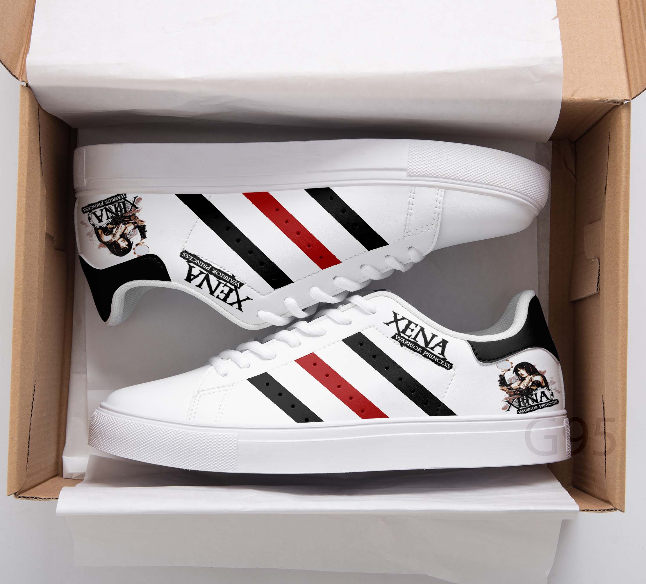 Xena Warrior Princess Red Stan Smith Shoes 1 Xena Warrior Princess Red Stan Smith Shoes
