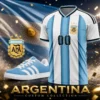 Argentina Custom Name Soccer Jersey Shirt and Stan Shoes